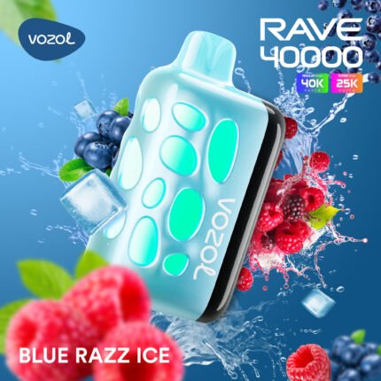 Vozol Rave 40000 Blue Razz Ice