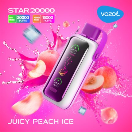 Vozol Star 20000 Juicy Peach İce