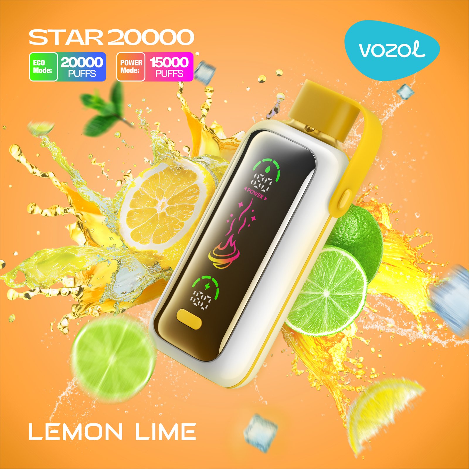 LEMON LIME Vozol Star 20000 Lemon Lime - Görsel 1